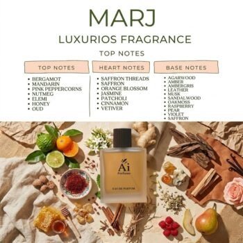 MURJ  
inspired (Ahmed Al Maghribi Marj Eau De Parfum For Unisex)